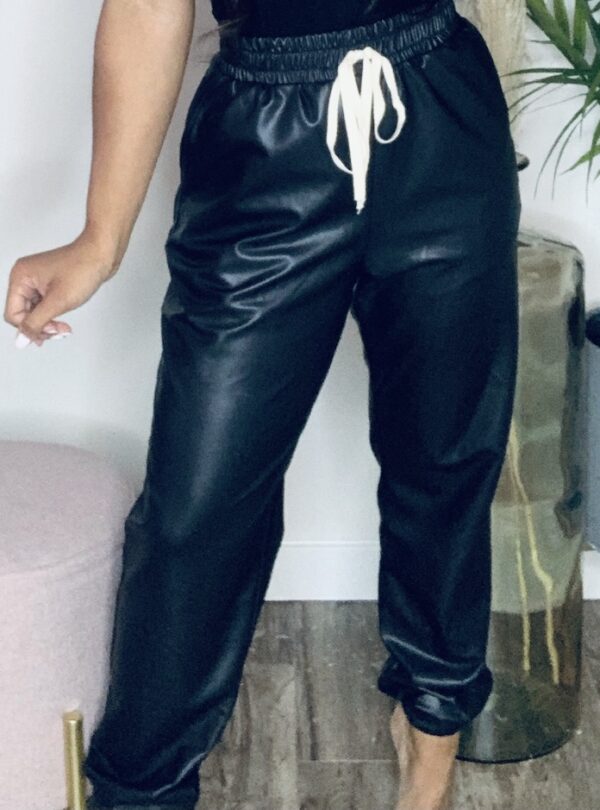 Up Next Faux Leather Joggers